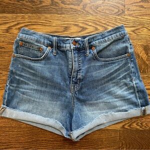 Madewell High-Rise Denim Shorts Glenoaks Wash